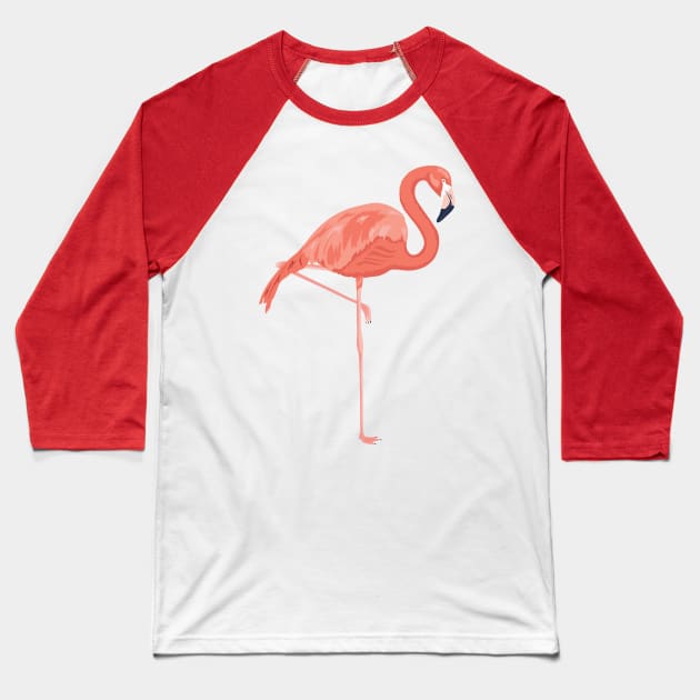 Flamingo Art Baseball T-Shirt by SWON Design